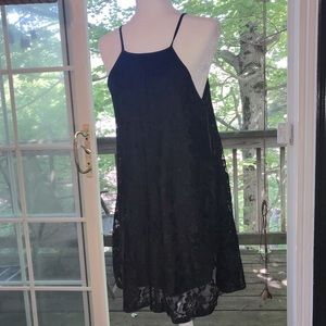Ambiance black lace dress. Size M.